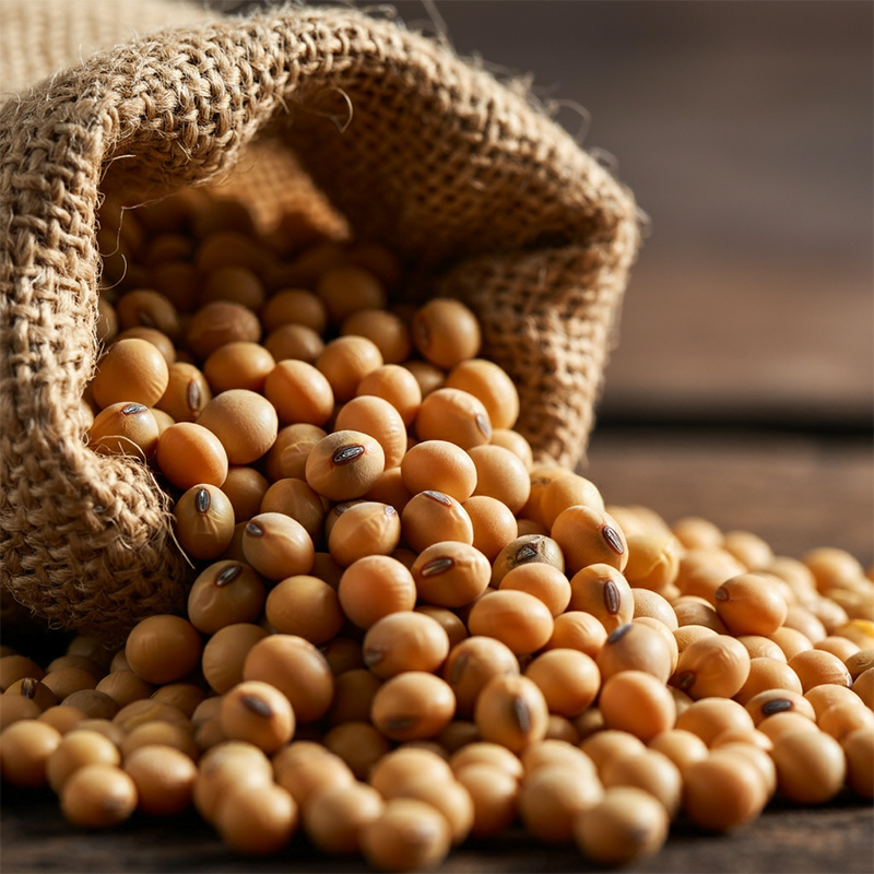Soya bean pods